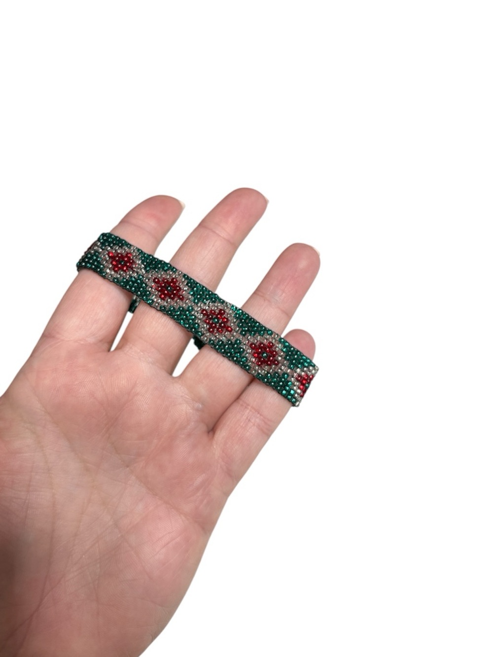 NATIVE AMERICAN BEADED HANDMADE BRACELET - Picture 4 of 4